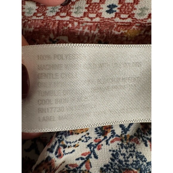 Knox Rose Kimono Top Green Mauve Floral Open Bohemian XXL Fall Lightweight EUC - Picture 5 of 6